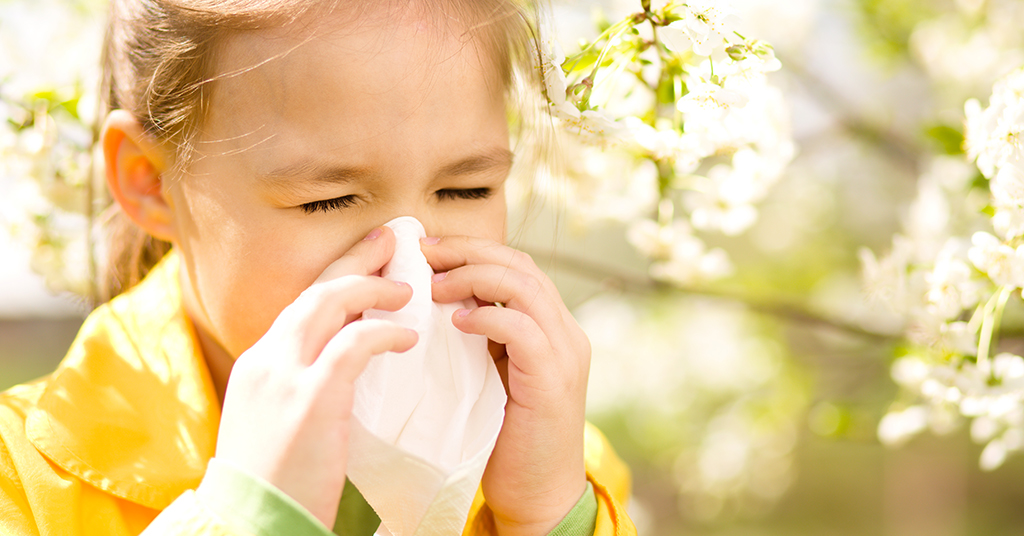 Alergia primaveral en los niños: síntomas y consejos
