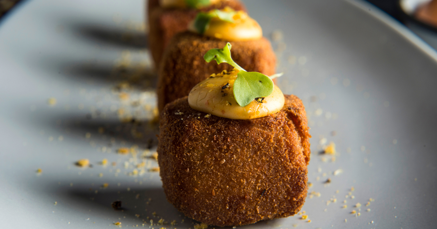 Croquetas de arroz y huevo