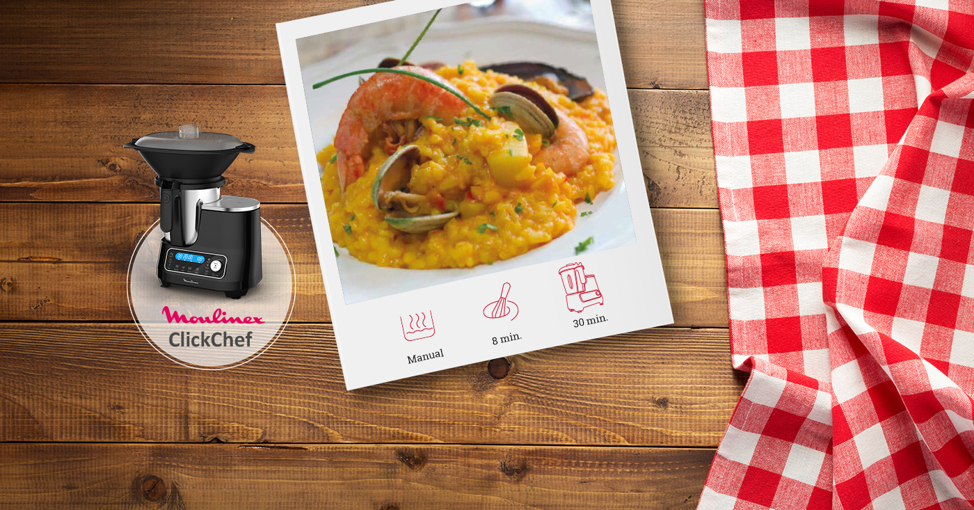 Receta de arroz marinero con ClickChef